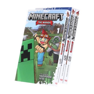 Minecraft: The Manga (Volume 1-3) by Kazuyoshi Seto 3 Books - Ages 7-12 - PB