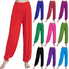 Damen Haremshose Pumphose Aladinhose Pluderho...