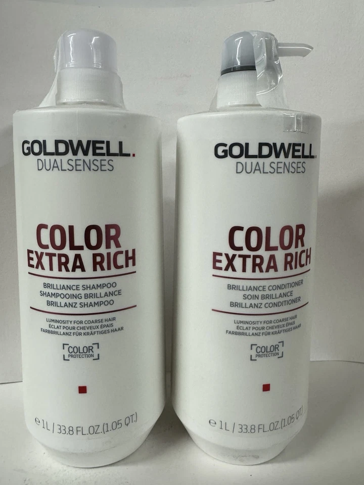 Goldwell Dualsenses Color Extra Rich Brilliance Shampoo & Conditioner 33.8 oz - Image 3 of 3