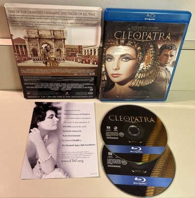Cleopatra Blu-ray, 50th Anniversary, Elizabeth Taylor, Richard Burton, Bonus