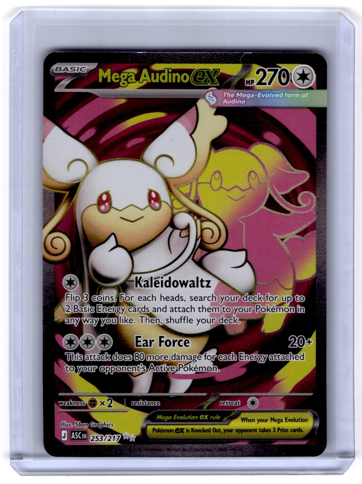 Mega Audino ex 253/217 Holo Ultra Rare ME: Ascended Heroes NM