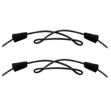 Endoto Shoelaces for Hey Dude Elastic Strings Replacement Laces Shoes Black