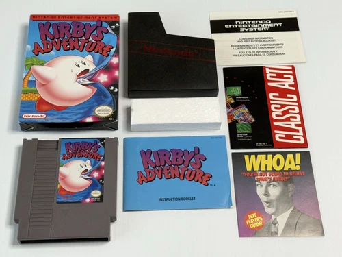 Kirby’s Adventure NICE Complete in Box CIB with Inserts! (Nintendo, NES 1993) NM