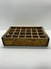 Vintage Yellow DRINK COCA COLA Chatanooga TN USA Wood Beverage Carrier Crate