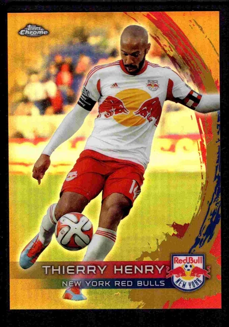 2014 Topps Chrome MLS Gold Refractor 2/50 Thierry Henry New York Red Bulls
