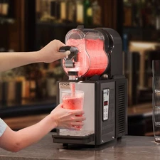 Cocktail Slushy Machine, 3L Single Bowl Slush Drink Maker, 330W