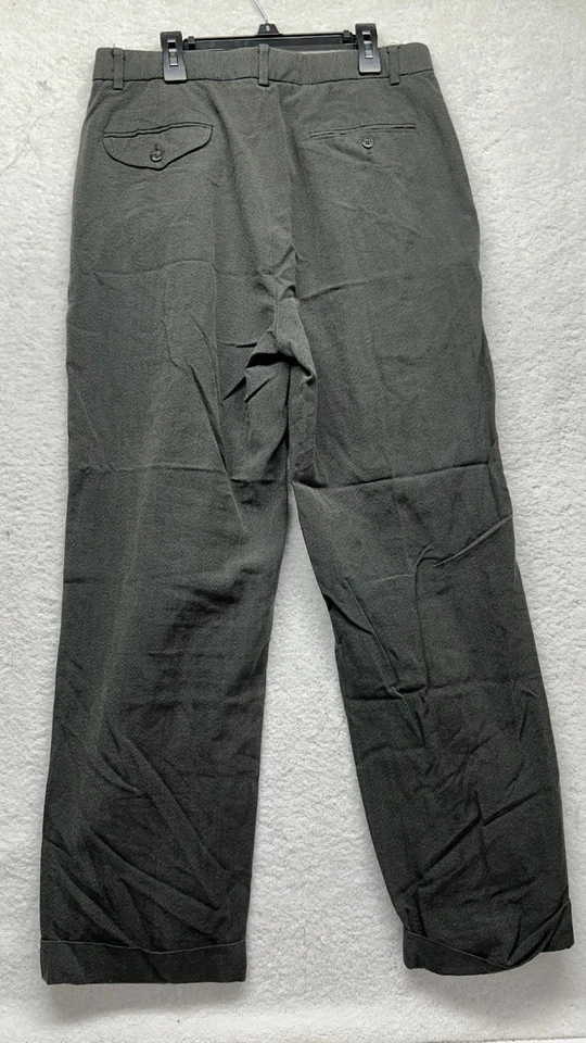 Polo Golf Ralph Lauren Mens Size 32X30 Gray Silk Cotton Pleated Pants (V2) - Image 3 of 4
