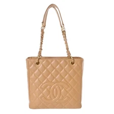 CHANEL PST A20994 Matrasse Caviar skin beige Women Tote Bag