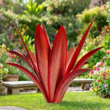 Large Tequila Rustic Sculpture, Rustic Metal Agave Plants for Outdoor Patio Yard