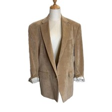 Lauren Ralph Lauren Tan Corduroy Blazer Sport Coat Size 42S