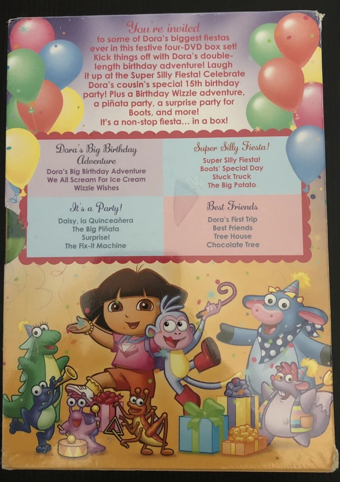 Dora The Explorer - Dora's Big Party Pack  DVD Brand New - Image 2 of 2