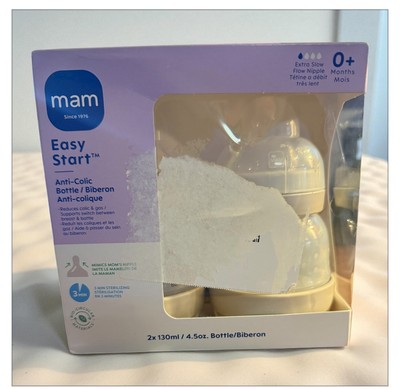MAM Easy Start Anti-Colic Baby Bottles, Set of 2 - NIB (CB1-42)