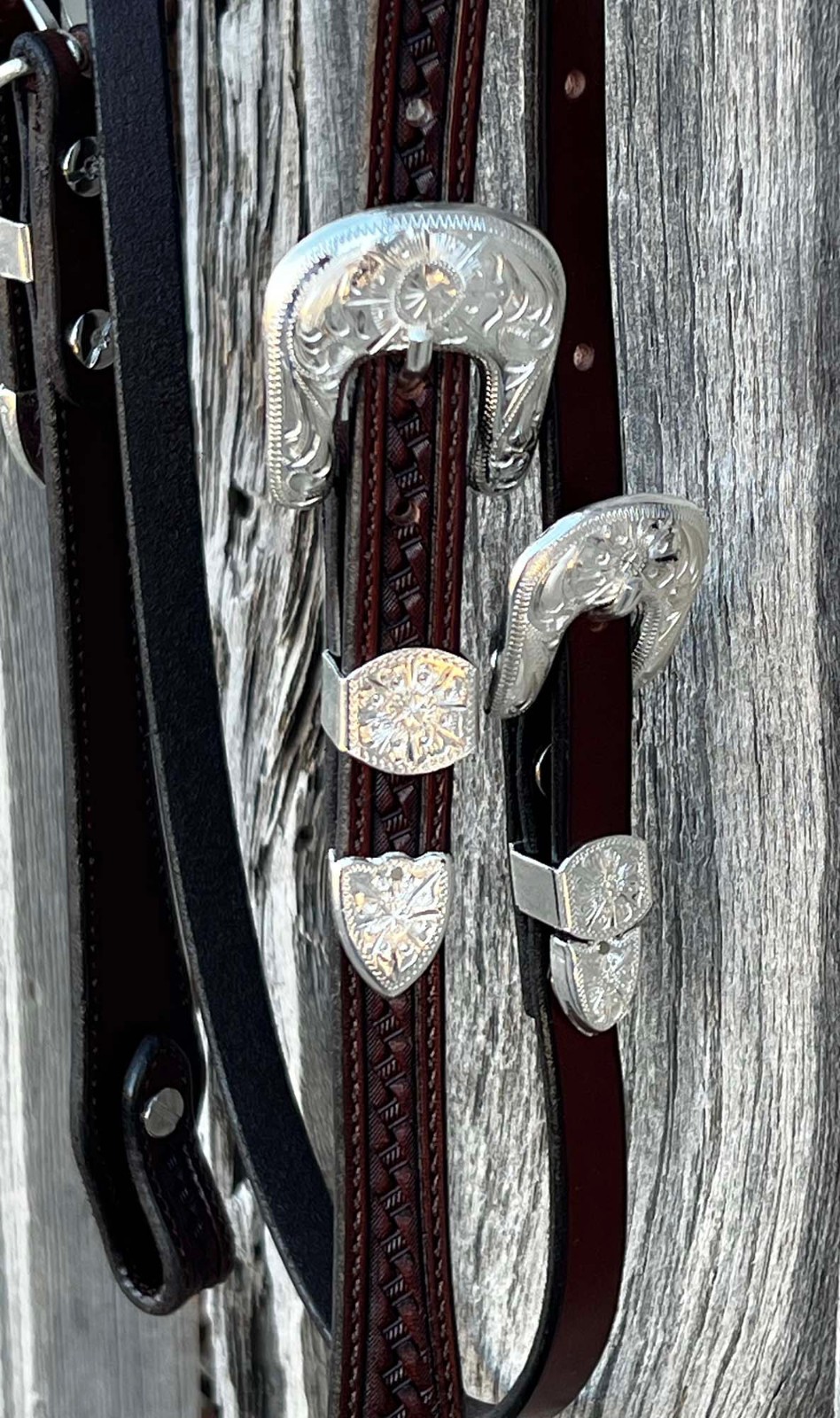 Beautiful SILVER BROW BAND HEADSTALL By Hansen Of CA
