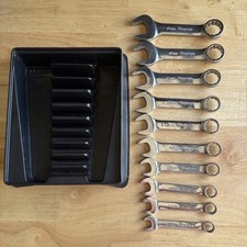 Snap On Tools Metric Midget Stubby Combination Wrench Set 12pt 10-19mm Oxim710b