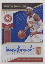 2019-20 Donruss Elite Pen Pals Blue 28/35 Bruno Fernando #PP-BFN Auto 0q0