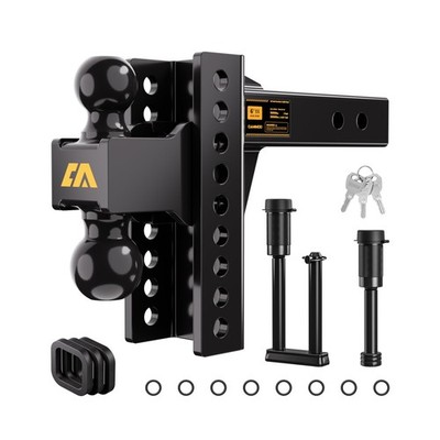 CAMMOO Adjustable Trailer Hitch, Tow Hitch Fits 2 inch Receiver, 6 inch Rise/...