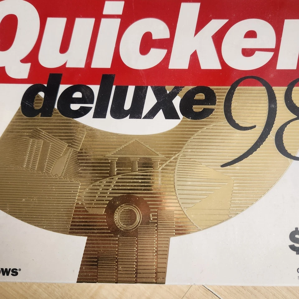 Quicken Deluxe 98 Financial Planner Windows Tax Intuit Sealed - Image 3 of 4