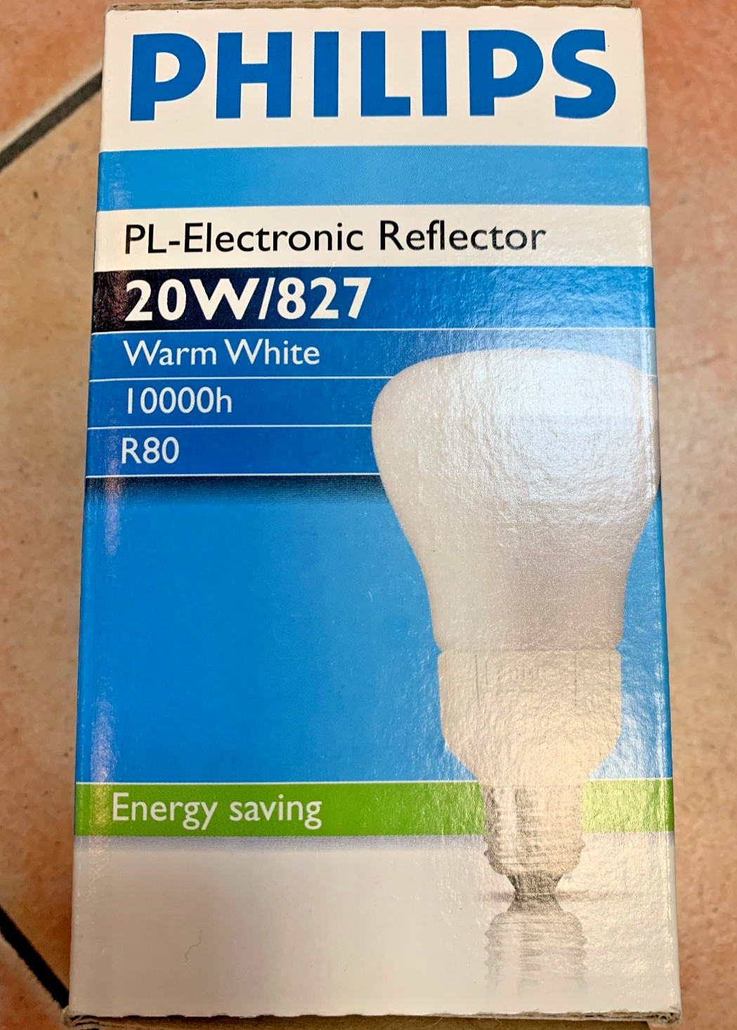 Philips Pl-Electronic Reflector Warm White 20W/827 E27 10000H R80