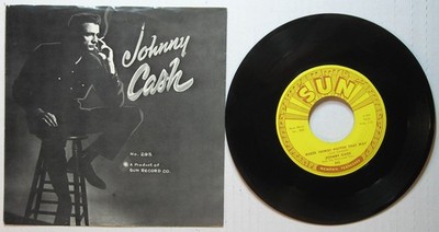 JOHNNY CASH / GUESS THINGS HAPPEN THAT WAY +1 / NEAR MINT / ORIG SUN 295 WITH PS