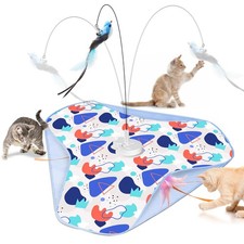 Interactive Cat Toy, Hide Seek Automatic, Rechargeable, 3-in-1, Bird-Shaped