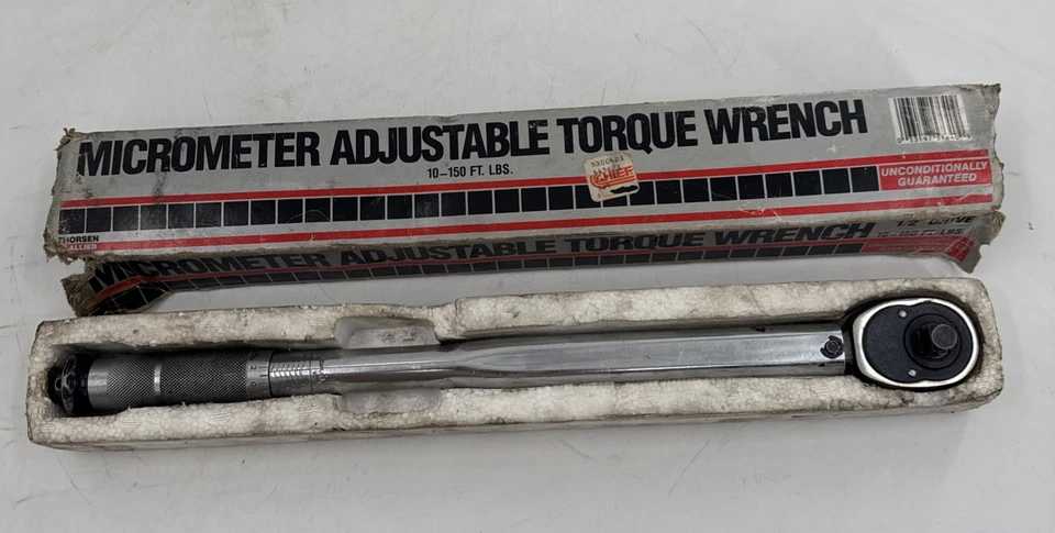 Llave dinamométrica ajustable micrómetro profesional Thorsen  Foto 4 de 4