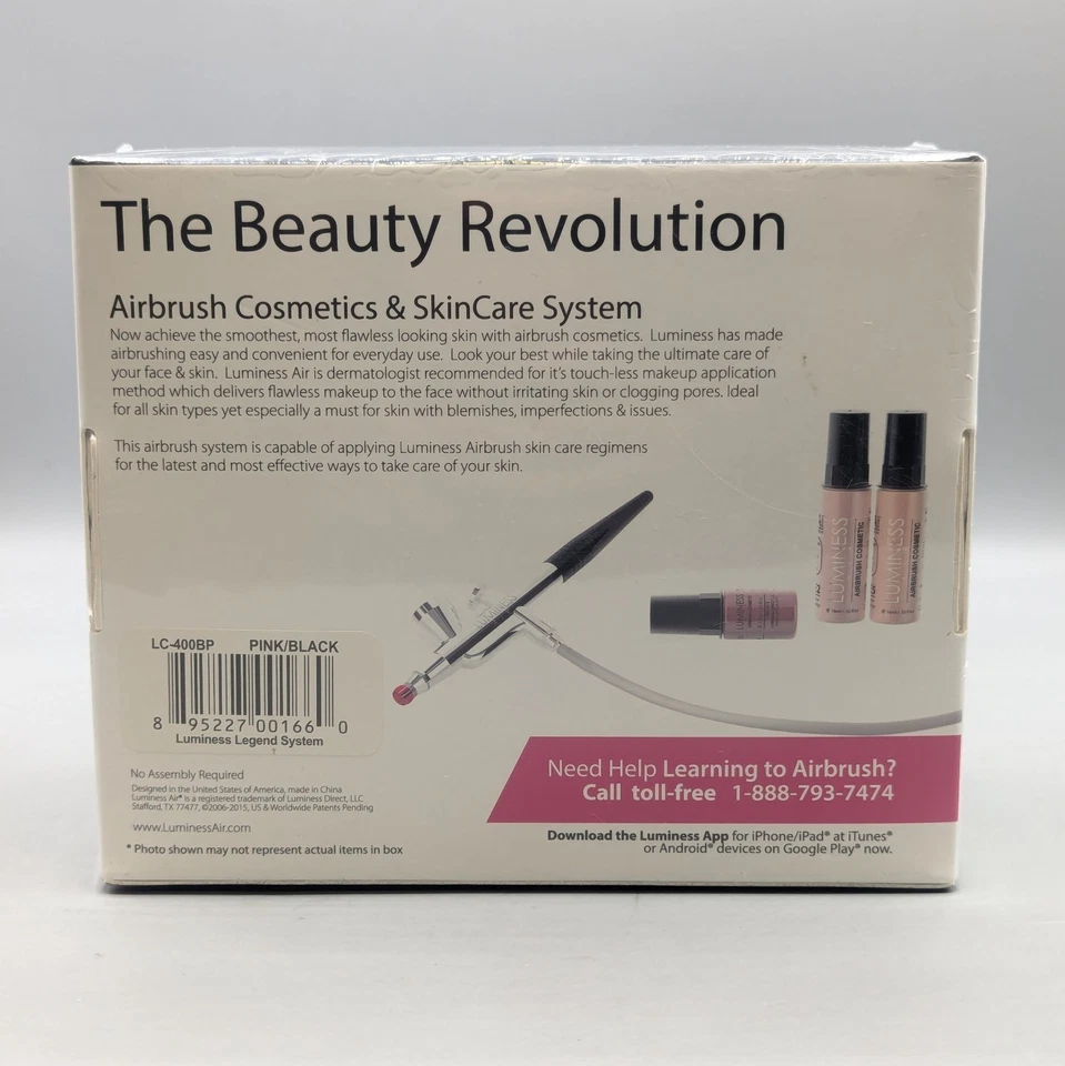 New Luminess Air Airbrush Makeup System Pink Black LC-400BP Sealed - Image 4 of 4