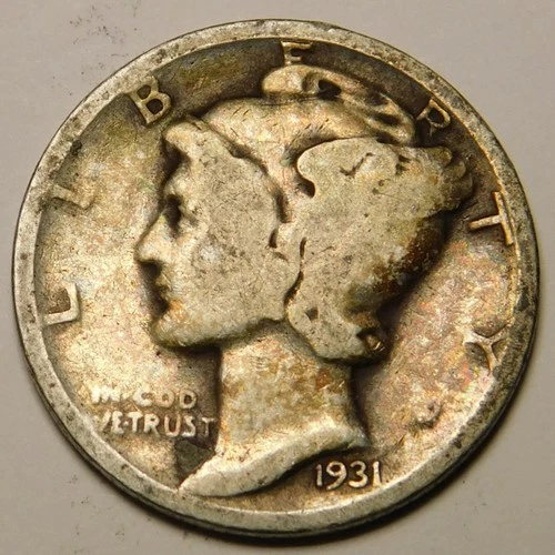 1931 P Mercury Dime G - VG   "Actual Coin Pictured - Not Cleaned"