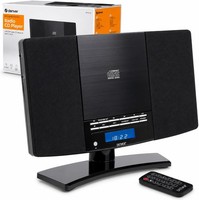 CD Player Denver MC-5220 MK2 hi fi system Black or Silver FM radio & Clock Alarm