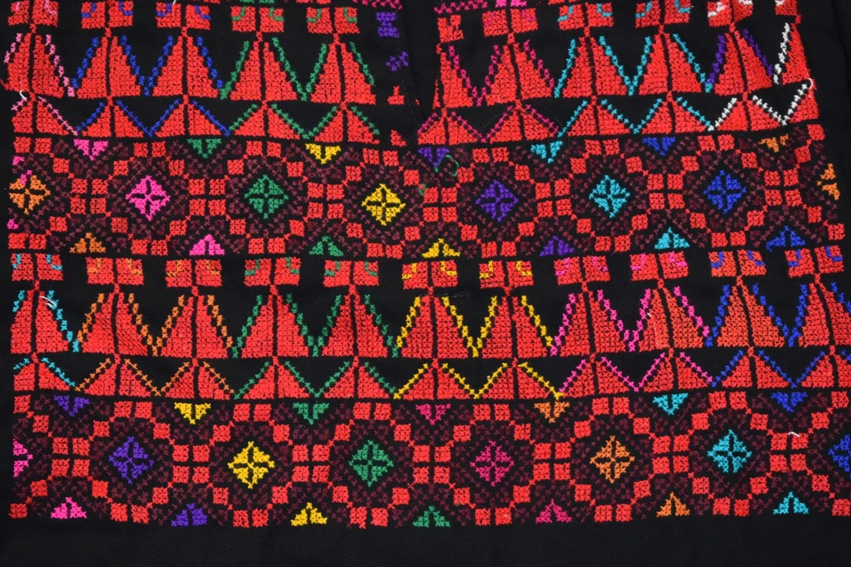 Vestido caftán beduino Tatreez Thobe bordado a mano palestino-caftán étnico - Imagen 2 de 4