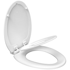 Elongated US Standard Toilet Seat Built In Toddler Potty Training Soft Close