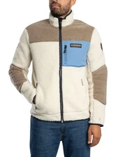 Napapijri Men's Yupik Fleece Jacket, Beige