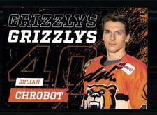 Julian Chrobot Grizzlys Wolfsburg 2023-24 Eishockey Original + A 255779