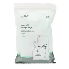 Motif Medical Breast Milk Storage Bags 8oz Single Use 100 count New  Sealed
