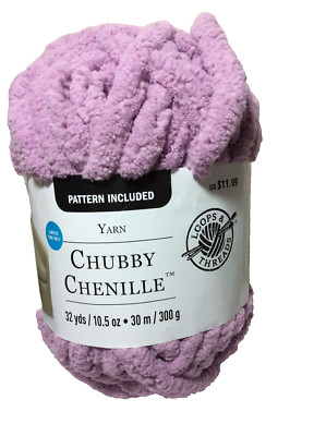 Loops & Threads Yarn Chubby Chenille Mauve