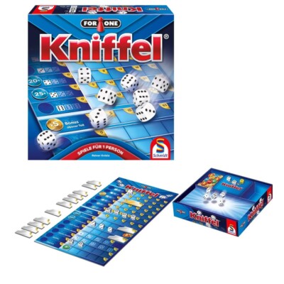 For One Kniffel   1 player trick for 1 person dice game Schmidt games 49432