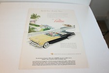 VINTAGE COLOR 1956 PONTIAC CONVERTIBLE DEALER  ADVERTISEMENT ANNOUNCEMENT 