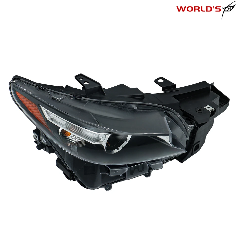 Passenger For 2016-2023 Mazda CX9 CX-9 LED&Halogen Headlight Black w/o AFS Model - Image 3 of 4