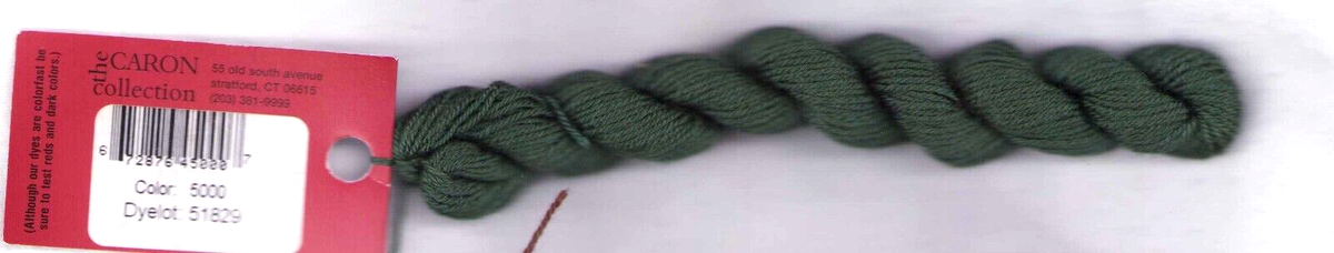 コレクション 7C Impressions by Caron SILK & WOOL 5000 GREEN 36 yds from Italy