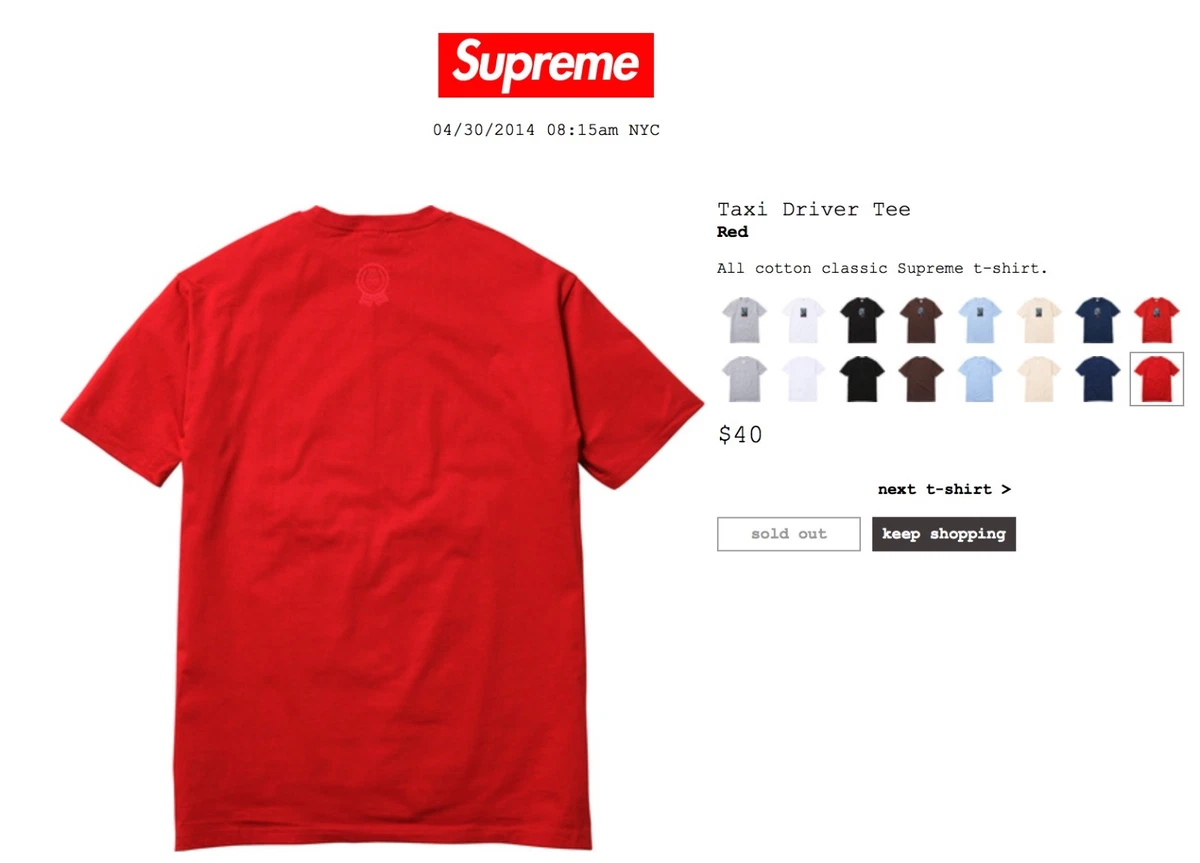 Hermes Take the red color of supreme T-shirt Classic