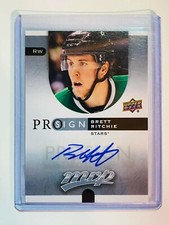  2015-16 Upper Deck MVP Pro Sign #PSBR Brett Ritchie Autograph Dallas Stars