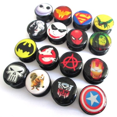 ACRYLIC SCREW BACK Flesh Tunnel Ear Plug With Acrylic - Foto 6