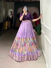Exclusive Dola Silk Lavender Lehenga And Purple Blouse For Wedding  Function