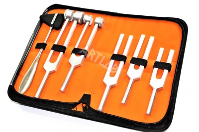 PREMIUM 6 Tuning Fork Set Medical Surgical Chiropractic Physical Diagnostic SET
