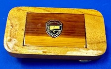 Multi Layered Wood Belt Buckle Customized To Hold Connecticut Nature State Pin