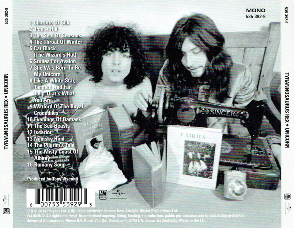 (CD) Tyrannosaurus Rex – Unicorn - CD, 2014, Mono, Re-Release, Remastered - Bild 2 von 2
