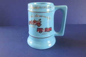 Vintage East Franklin Vol. Fire Dept. 50th Anniversary Cup Mug Beer Stein
