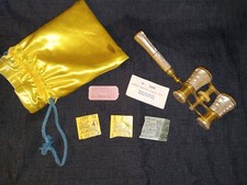 Vintage Mother Of Pearl Opera Glasses With Original Bag and Tickets to Shows