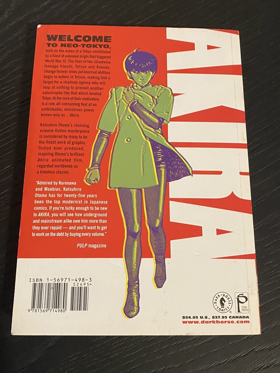 Akira Volumes 1 & 2 by Katsuhiro Otomo ☆ NF Paperback SF Manga