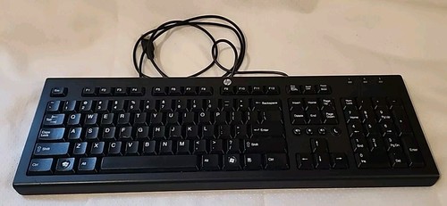 HP USB Slim Business Keyboard. Color: Black. - Picture 6 of 11