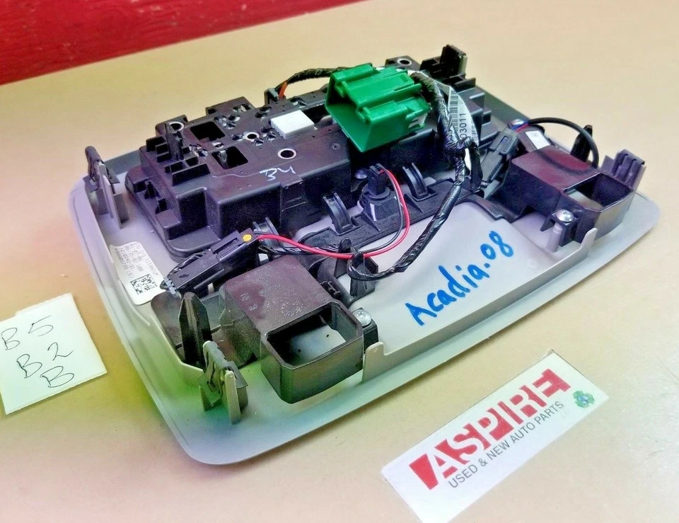 GMC Acadia 2007 2008 2009 consola superior domo luz mapa lámpara OEM 25972452 Foto 3 de 4